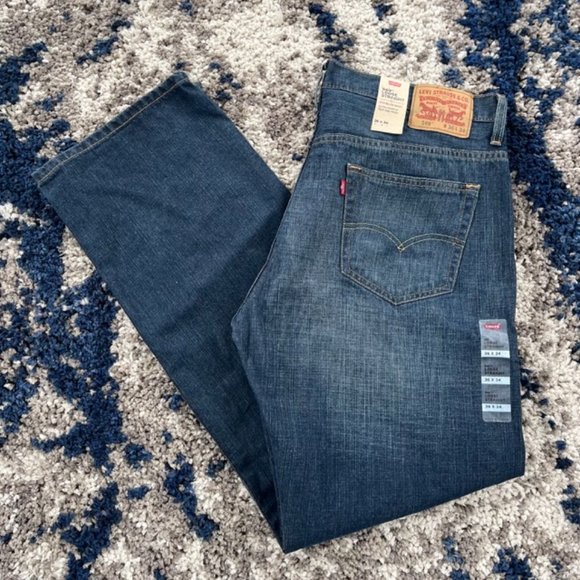 Levi's Jeans New Levis 569 Loose Straight Mens 36x34 Dark Wash 0